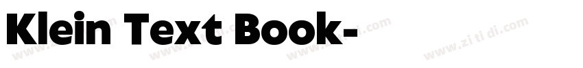 Klein Text Book字体转换